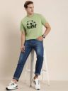 Moda Rapido  Men Printed, Typography Round Neck Polyester Green T-Shirt...