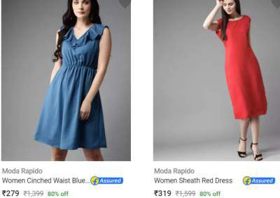 Moda Rapido Womens Dresses Upto 80% Off