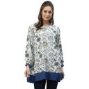 Mode by Red Tape Women Blue Floral Print Tunic...