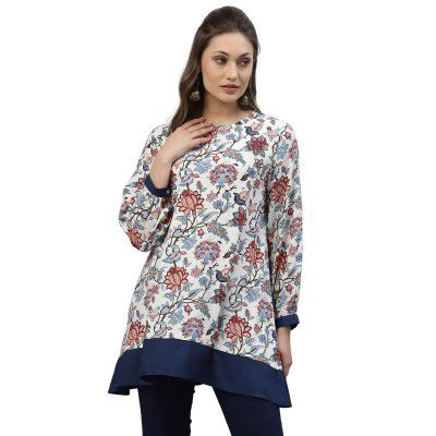 Mode By Red Tape Women Red Floral Print Tunic