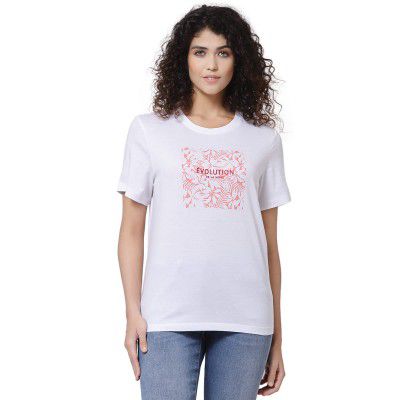 Mode By Red Tape Women's Regular Fit T-Shirt