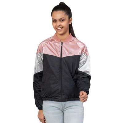 Mode By RedTape Black Jacket for Girls | Warm and Comfortable