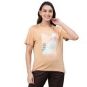 Mode Women's Regular Fit T-Shirt (MAT0027_Light Sand...