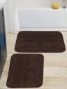 Modern 2 Piece mats with Anti Skid Rubber BackingColour Cofee ,Size( 40 x 60 cm) Set of 2 Piece...