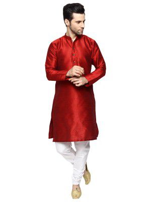 Modern Garments Silk Blend Mens Kurta Pyjama Set/Kurta pajama for Men