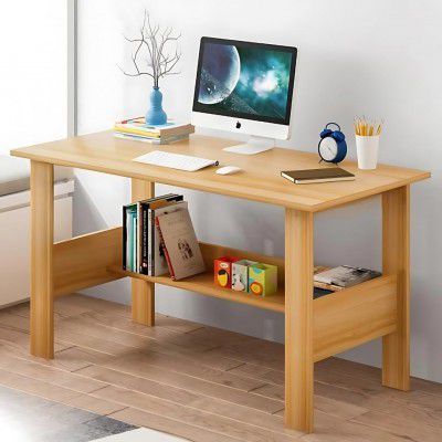 Modern Wooden Computer Desk, Sleek Minimalist Design, Versatile Workstation, Eco-Friendly
