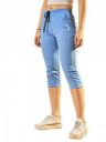 Modeve ® Women Striped Cotton Blend Capri...