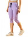 Modeve Women Striped Cotton Blend Capri...