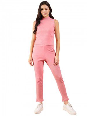 Modeve Women Top Pant Solid Print Co-Ord Set