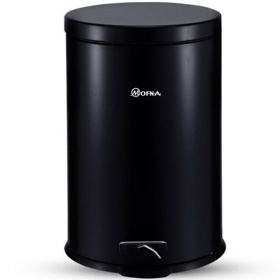 mofna Stainless Steel Plain Dustbin with Pedal, Trash Can