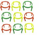 Mohit Plastic Plant Container | Plant Pot Stand Unbreakable Flower pot Stand Plant Container Set (Pack of 9, Plastic)...