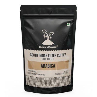 MokkaFarms Traditional South Indian Filter Coffee 1 Kg - 100% Pure Arabica 