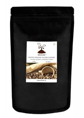 MokkaFarms Traditional South Indian Filter Coffee 750g - | One-way Valve Zip-lock Bag |