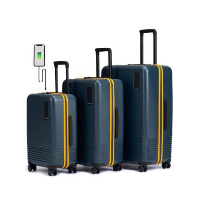 Mokobara The Set of Polycarbonate Hardsided Luggage 8 Wheel Trolley Bag 