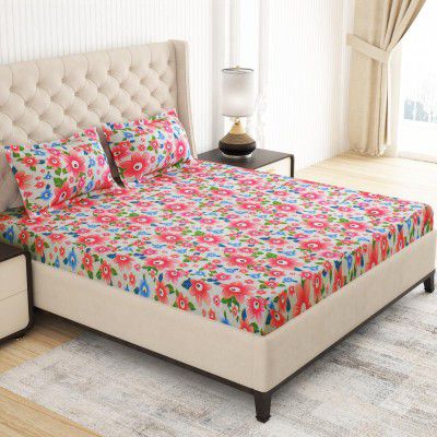 MollisHomes Double Bed bedsheet, Set of 1 Microfiber Bedsheet for Double Size Bed 