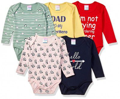 Moms Love HF FS Panda & AOP Unisex INF P05 Bodysuit Regular Baby and Toddler Sleepers