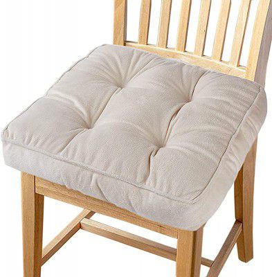 Momsyard Chair Pad Seat Cushion with Ties (Beige-2)