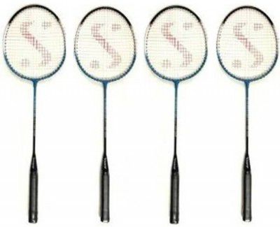 Monika Sports RACKETS (SET OF 4) Strung Multicolor Strung Badminton Racquet (Pack of 4, 120 g)