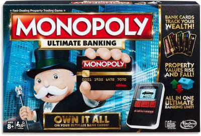 Monopoly Game: Ultimate Banking Edition Board Game, Electronic Banking Unit
