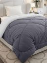 Monte Carlo Polyester Comforter Single Bed | Soft Quilt for Mild Winter (Charcole) | 59 x 87 Inches...