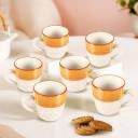 Moon Dust Pack of 6 Ceramic  (Multicolor, Cup Set)...