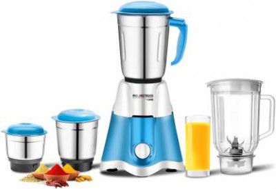 Moonstruck mixi blue - 4 jar 750 W Juicer Mixer Grinder  (ultra powerful and copper winding/combo | 4 Jars | Blue)