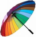 MOONZA Rainbow Multi-Color Rainbow Umbrella for Girls...
