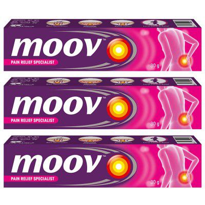 Moov Fast Pain Relief Cream - 30g (Pack of 3)