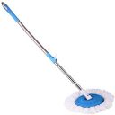 Mop Stick for Floor Cleaning, 360 Degree Spin Mop Stick Rod with 1 Microfiber Refill | Standing Magic Pocha with Easy Grip Handle for Floor Cleaning Supplies Product for Home, Office (Blue)...
