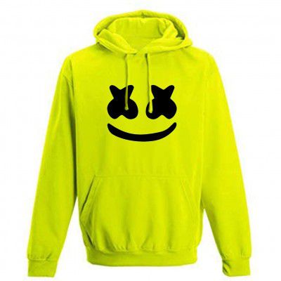 More & More Unisex-Adult Cotton Hooded Neck Printed Hoodie