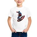More & More Unisex-Child Regular Fit Captain America Printed Tshirt...