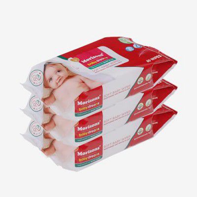 Morisons Baby Dreams Gentle Premium Wet Wipes Wipes 80s Pack of 3