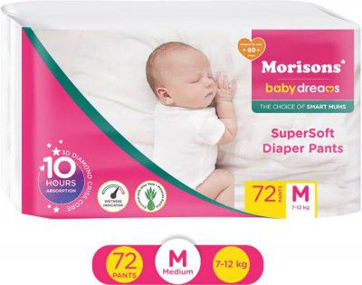 Morisons Baby Dreams Super Soft Diaper Pants Medium - (72 Pieces)