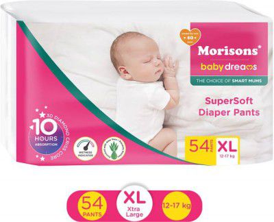 Morisons Baby Dreams Super Soft Diaper Pants Xtra Large - (54 Pieces)