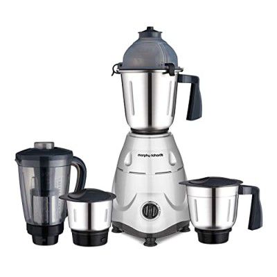 Morphy Richards Acrylonitrile Butadiene Styrene (ABS) Icon Superb 750W Mixer Grinder, 4 Jars, Silver And Black, 750 Watt
