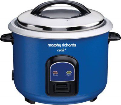 Morphy Richards Cook+ Electric Rice Cooker with Steaming Feature  (1.8 L, Blue)