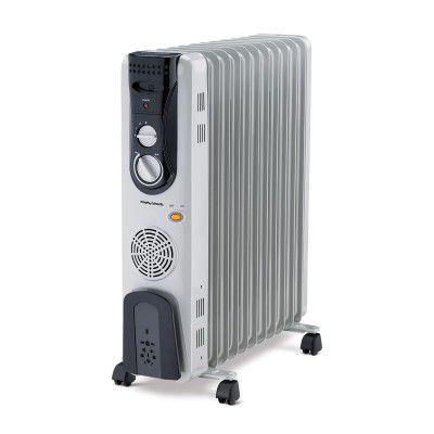 Morphy Richards OFR 13F 13-Fin Oil Filled Radiator Room Heater | 2900W (2500W + 400W PTC Fan)