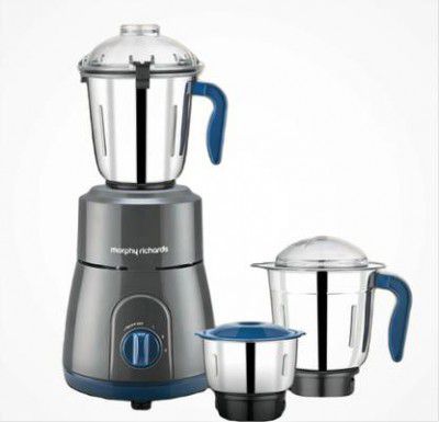 Morphy Richards SLATE 750 W Mixer Grinder (SLATE 750 Watt | 3 Jars | Blue, Silver)