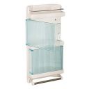 Morris King Corner Cabinet Shelf - White Bathroom Corner Shelf Corner Shelf for Bathroom Corner Rack...