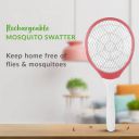 MosZap Rechargeable Mosquito Swatter, Electric Insect Killer Indoor, Outdoor (Bat)...