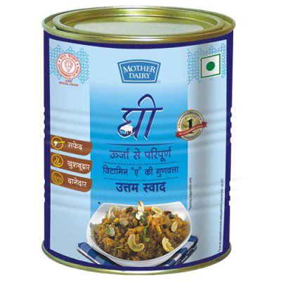 Mother Dairy Buffalo Pure Ghee Agmark - TIN Jar, 1000 g