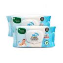 Mother Sparsh 98% Water Based Baby Wipes I Plant made Baby Wet Wipes I 80 Pcs wipes with lid, Pack of 2...