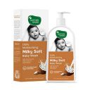 Mother Sparsh Milky Soft Baby Body Wash with Milk Protein & Coconut Oil | pH Balanced Natural Baby Wash | Tear Free Formula for Baby Bath | 400ml...