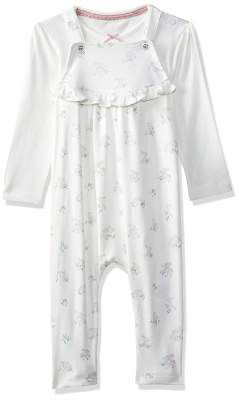 Mothercare Baby Girls' Dungaree (QD866-1_Off-White_Newborn)
