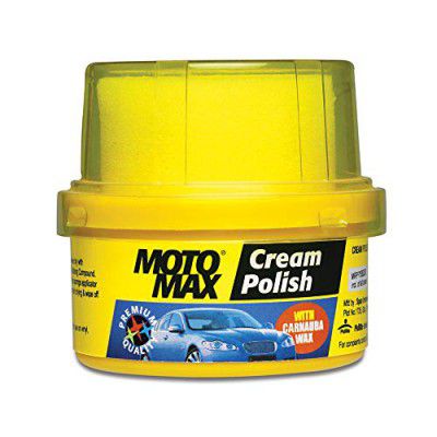 Motomax Cream Polish, 60gm with Carnuba Wax, with Sponge