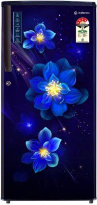 MOTOROLA 183 L Direct Cool Single Door 4 Star Refrigerator  (Midnight Blue, 180BD4MR24-DBA)