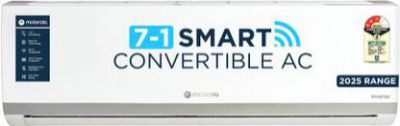 MOTOROLA 2 Ton 3 Star Split Inverter with Wi-fi 7-in-1 Convertible with Rapid cool technology AC (203IPG25WMS, White)