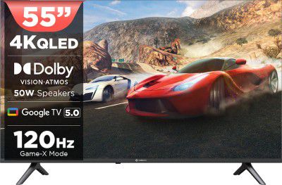 MOTOROLA (55") QLED Ultra HD (4K) Smart Google TV , 120Hz Game accelerator, and Dolby Atmos (55UHDGQMWSDQ)