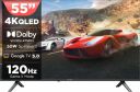 MOTOROLA (55") QLED Ultra HD (4K) Smart Google TV , 120Hz Game accelerator, and Dolby Atmos (55UHDGQMWSDQ)...