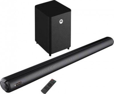 MOTOROLA AmphisoundX 200 W Bluetooth Soundbar (Black, 2.1 Channel)